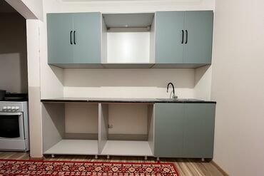 шкафы для кухни: Ашкана гарнитуру, Жаңы, түсү - Жашыл, ДСП, Өзү алып кетүү