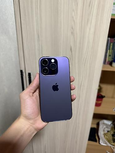 Apple iPhone: IPhone 14 Pro, Б/у, 256 ГБ, Deep Purple, Зарядное устройство, Защитное стекло, Чехол, 97 % at lalafo.kg — 1 Apple iPhone: IPhone 14 Pro, Б/у, 256 ГБ, Deep Purple, Зарядное устройство, Защитное стекло, Чехол, 97 % — 1