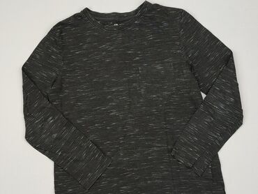 czarna bluzka z siateczką: Bluzka, H&M, 12 lat, 146-152 cm, stan - Dobry