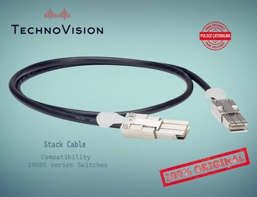 Kabellər: Cisco Stack Cable 2960S Compatibility: Cisco 2960S series switches
