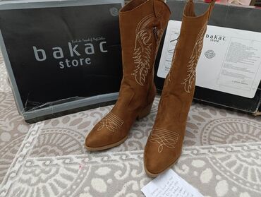 Çəkmələr: Çəkmə, Ölçü: 40, rəng - Qəhvəyi, Yeni — 4