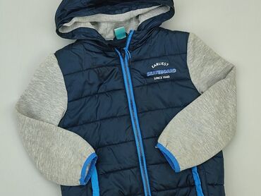 koszula plaszcz w krate: Transitional jacket, Little kids, 5-6 years, 110-116 cm, condition - Good