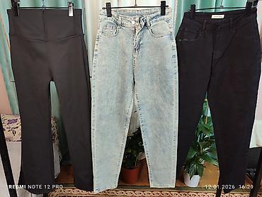 Джинсы: Женские джинсы из плотного денима, несколько вариантов кроя и — 16