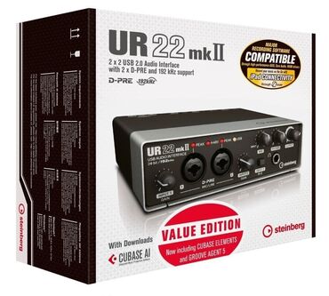 где можно купить синтезатор: НОВАЯ! Steinberg UR22 MKII Звуковая карта + Лицензии Cubase AL