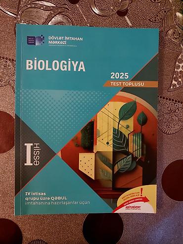 Testlər: Biologiya Testlər 11-ci sinif, DİM, 1-ci hissə — 1