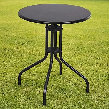 dvokrilni ormar forma ideale: Okrugli baštenski/stolni sto – metal, prečnik 60 cm - Dimenzije — 1