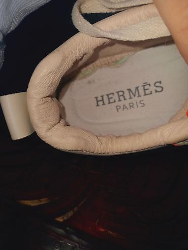 uzun boğaz cekme: Hermès Paris brendli 🤍😍idman ayaqqabısı -yanliz və yaznliz 1 defe — 3