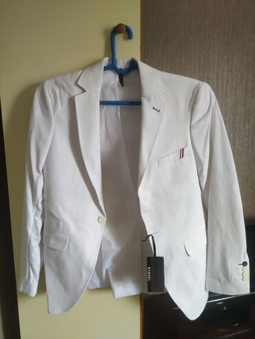 кастюм пиджак: Костюм 4XL (EU 48), цвет - Белый