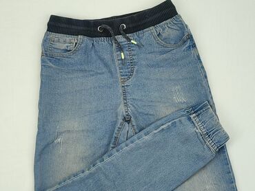Jeansowe: Spodnie jeansowe, Boys, 11 lat, 146, stan - Zadowalający