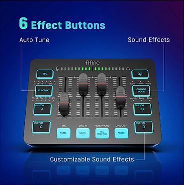 микшерный пульт behringer: 🎛️ FIFINE AmpliGame SC3 — 4-канальный RGB-микшер для профессионального — 6