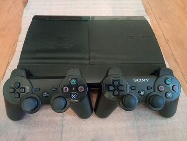 PS3 (Sony PlayStation 3): Sony Playstation 3 super slim modeli 500GB. Ideal veziyyetde. Hec bir