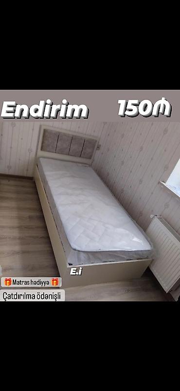 Yeni, Təknəfərlik çarpayı, Bazasız, Matras ilə, Azərbaycan