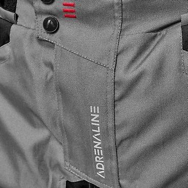 lil solid ez boje: Adrenaline moto pantalone – touring/adventure kroj, sivo-crne - — 3