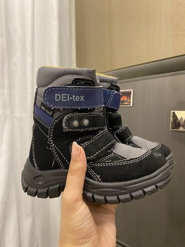 Other kid's footwear: Uşaq qış çəkmələri – DEI-tex - Rəng: qara/boz, göy detallar, içlik — 7