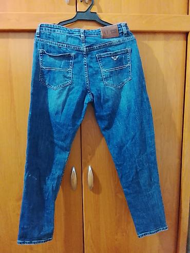 одежд: Джинсы Armani Jeans (AJ) - Классические синие джинсы с эффектом — 2