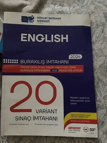 Testlər: Sehifeleri yazilmayib temizdir, profildeki diger vesaitle beraber