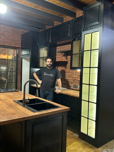 кухонная мебель на заказ в баку цены: Sifarişlə mətbəx dəsti, Özü çəkən petlələr, MDF, Kredit var, Pulsuz çatdırılma