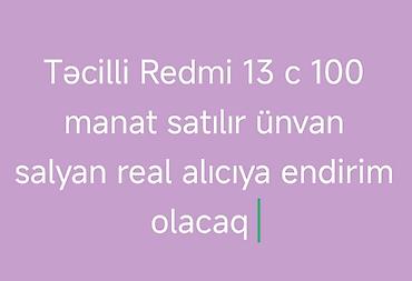 nintendo switch qiymeti: Redmi 13C satılır. - Model: Redmi 13C - Qiymət: 100 manat - Ünvam — 1