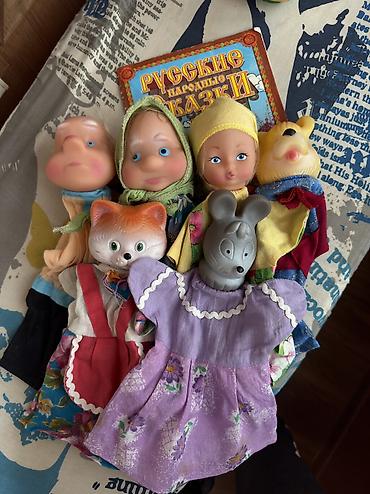Игрушки: Домашний кукольный театр — куклы-рукавички (3 набора) Идеален для — 4