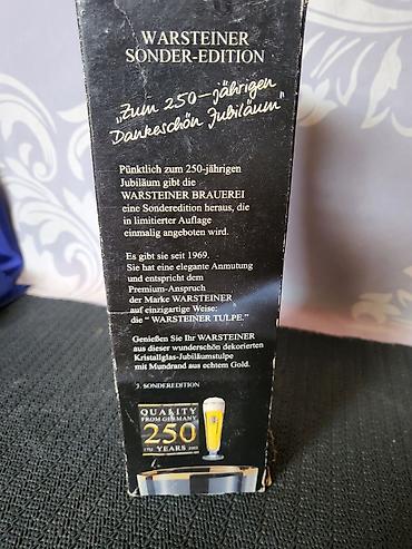 Čaše: Casa nova Warsteiner kolekcionarska za pivo 2003 godina. Warsteiner — 9