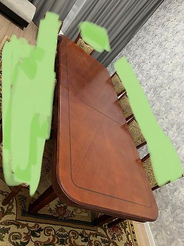 Другая мебель: Стол Ширина 120 см Длина 3 метра, удлиняется до 4 метра. Состав — 6