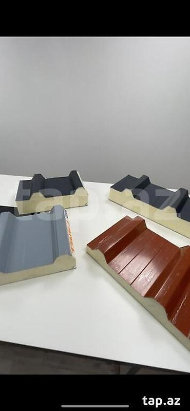 sendviç panel: Daş yunu sendviç panel 50 mm – yanğına davamlı izolyasiyalı 50 mm daş — 2