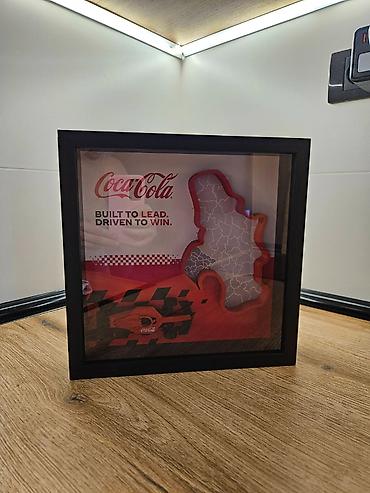 tea pre i posle: Reklama COca-COla FoRmula 1 SOLIDNO OCUVANA,MINIMALNI ZNACI — 1