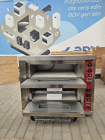 Elektrik sobalar: Pizza sobası Professioanal pizza peçi İçi daşlı model 1 mərtəbəli — 7