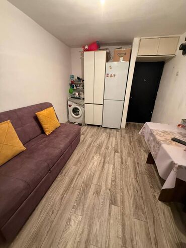 квартира через банк: 1 бөлмө, 16 кв. м, Жатакана жана мейманкана түрүндө, 3 кабат, Евроремонт
