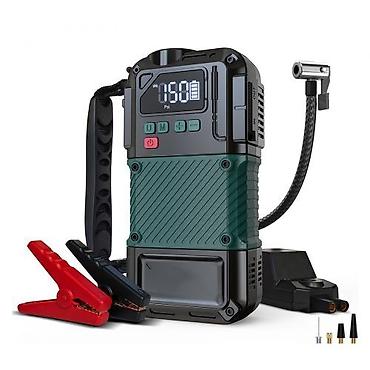 Инструменты для авто: Компрессор для накачки колес 3в1 + Jump Starter Пусковое зарядное — 1