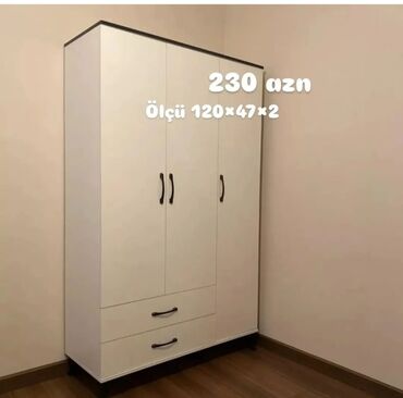Dolablar: Yeni, Açılan, 3 qapılı Düz dolab, Qarderob, paltar dolabı, Azərbaycan — 27