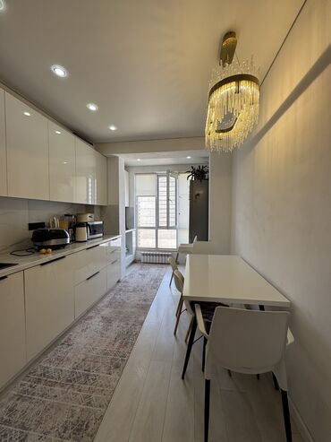 квартиры в рассрочку ош: 2 комнаты, 52 м², Элитка, 10 этаж, Евроремонт