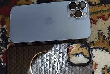 iphone 13 pro mac: IPhone 13 Pro Max, Б/у, 128 ГБ, Голубой, Чехол, 76 % — 2