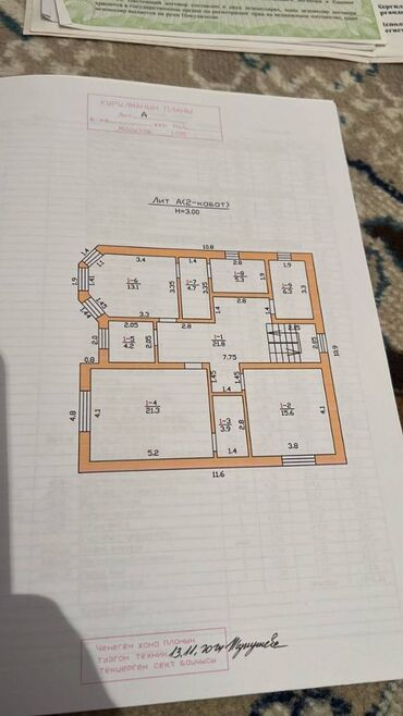 дом гостевой: Дом, 190 м², 6 комнат, Агентство недвижимости, Косметический ремонт