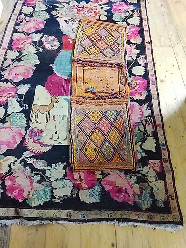 divar dekorları: Əl işi toxunma saxlanc çantası (yorğan/araba yükü üçün kilim tipli — 2