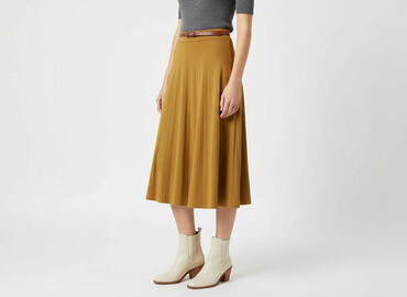 spódnice z eko skóry rozkloszowane: Orsay, Women`s skirt, size S