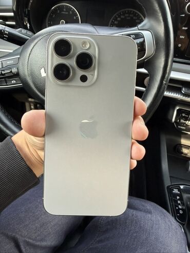 телефон 10000 сом: IPhone 15 Pro Max, Natural Titanium, Чехол