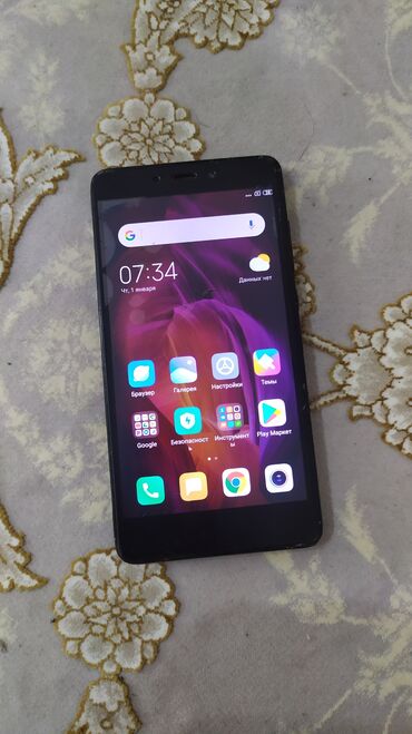 Redmi: Redmi, Redmi Note 4, Б/у, 32 ГБ, цвет - Черный, 2 SIM