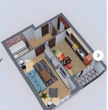 квартиры 20000: 1 комната, 48 м², Элитка, 10 этаж, ПСО (под самоотделку)