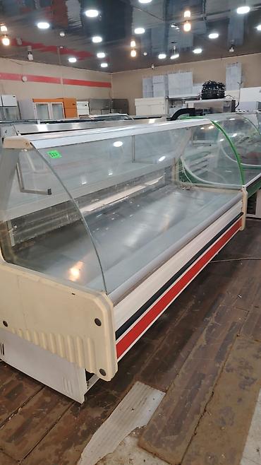 Market üçün soyuducu vitrin - Tip: Üzgörən, bucaqlı şüşəli ticarət