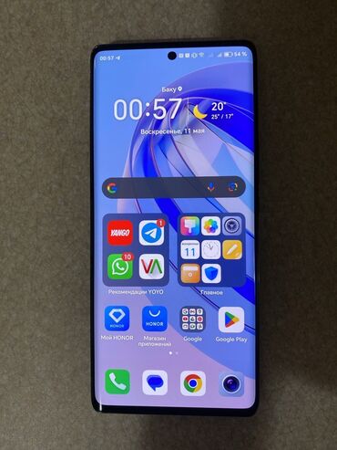 honor x9 5g qiymeti: Honor X9a, 128 GB, rəng - Yaşıl, Sensor, Barmaq izi, İki sim kartlı
