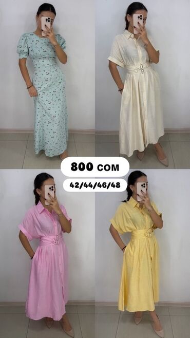 Повседневные платья: Повседневное платье, Осень-весна, Платье-рубашка at lalafo.kg — 10 Повседневные платья: Повседневное платье, Осень-весна, Платье-рубашка — 10