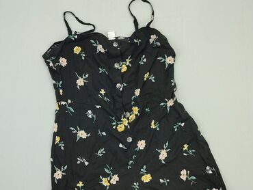 długie spódnice z rozcięciem w kwiaty: Overall, H&M, M (EU 38), condition - Very good