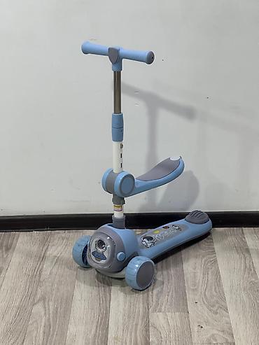 Samokatlar: 🛴 3 Təkərli Uşaq Samokatı (Oturacaqlı Model) 👧 Balacalar üçün həm — 2