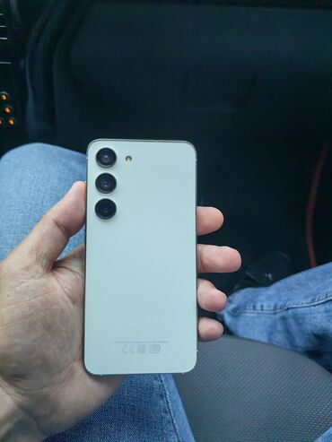 samsung корейская копия: Samsung Galaxy S23, 128 GB, rəng - Ağ, Sensor, Barmaq izi, Simsiz şarj