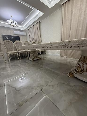 Столы для зала: Роскошный обеденный стол в классическом стиле. - Форма: прямоугольная — 13