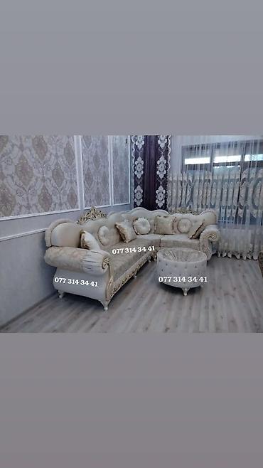 Klassik üslubda L formalı yumşaq mebel dəsti - Dəst: künc divan + at lalafo.az — 1 Klassik üslubda L formalı yumşaq mebel dəsti - Dəst: künc divan + — 1