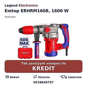dinamometrik acar: Elan başlığı: Perforator Emtop ERHRM1608, 1600 W Elan mətni: Emtop — 1