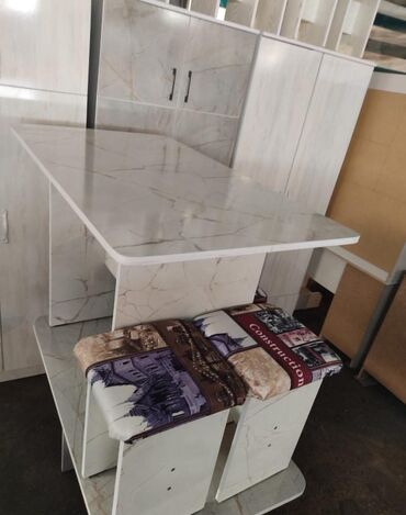 Кухонные столы и стулья: Кухонный стол и стул, Новый, Бесплатная доставка, цвет - Бежевый — 10