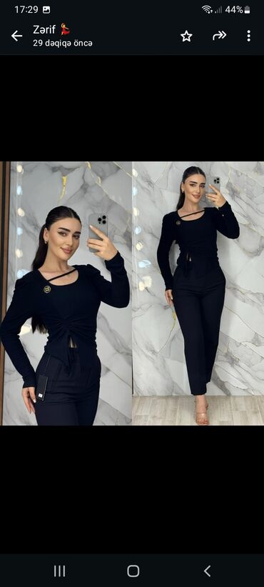 женские кофты для полных: Qadın uzunqol bluz – asimmetrik kəsim və yığma detalı - Model: dar